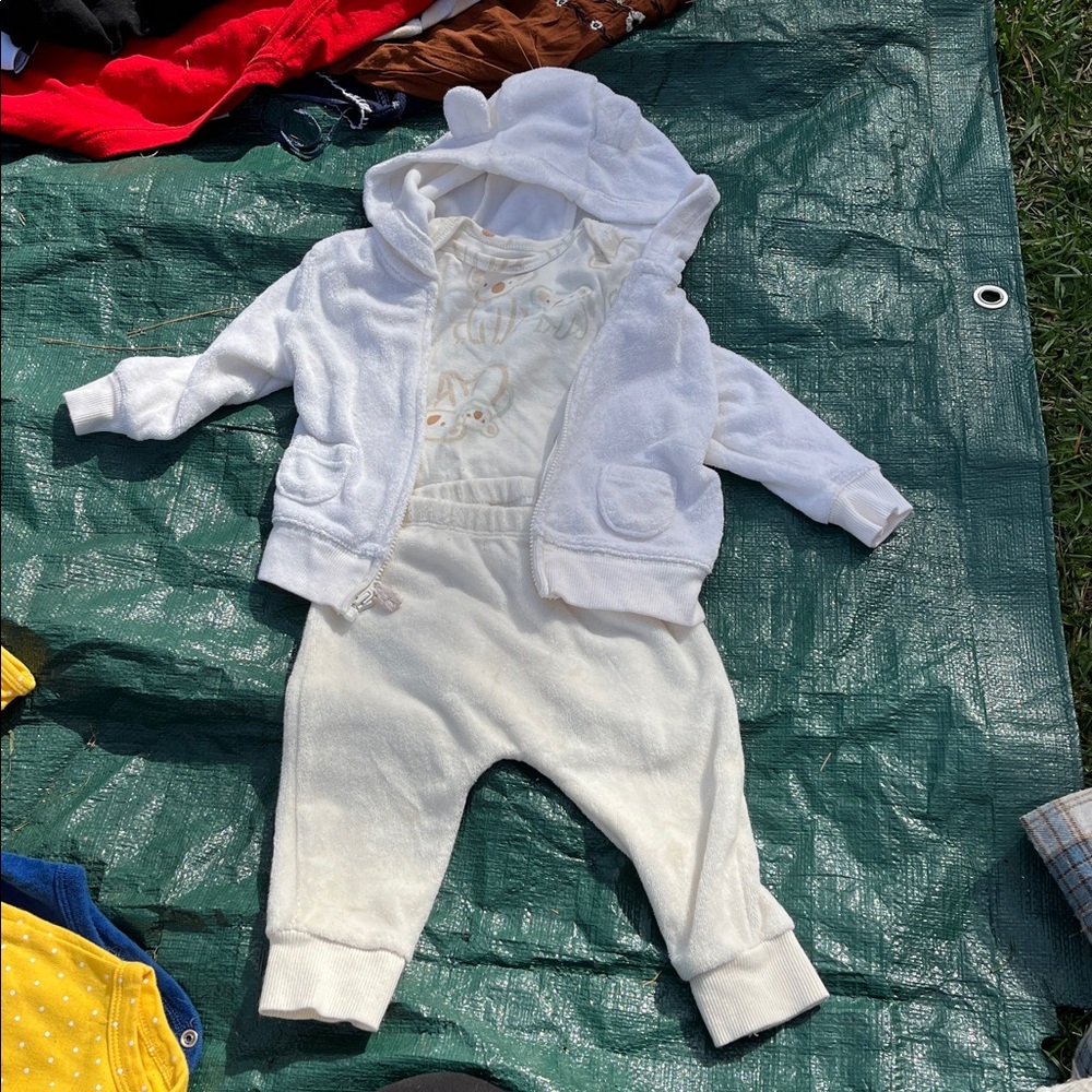 Carter's Cream and Tan Koala Baby Outfit